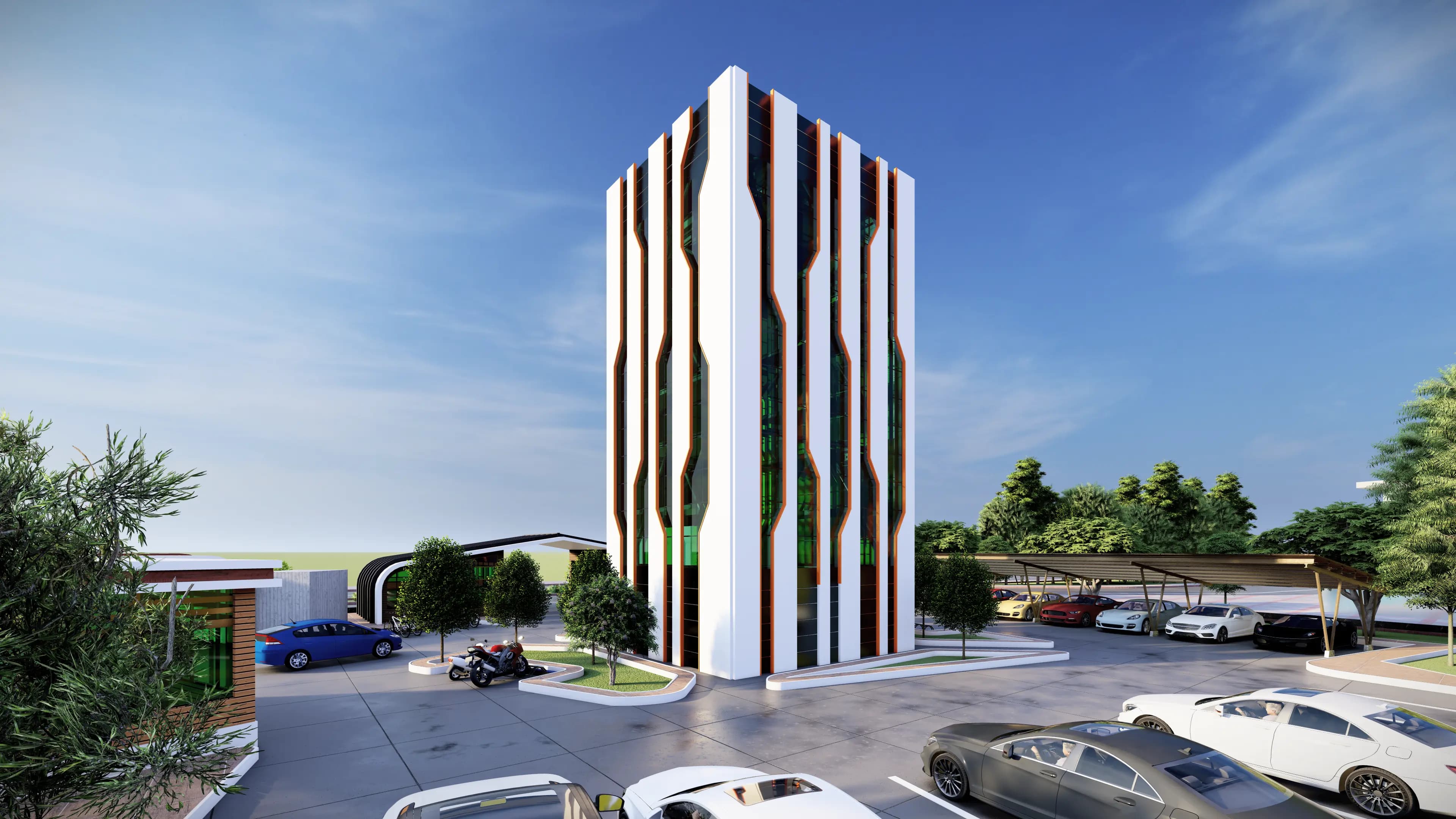 Image of e-parking tower